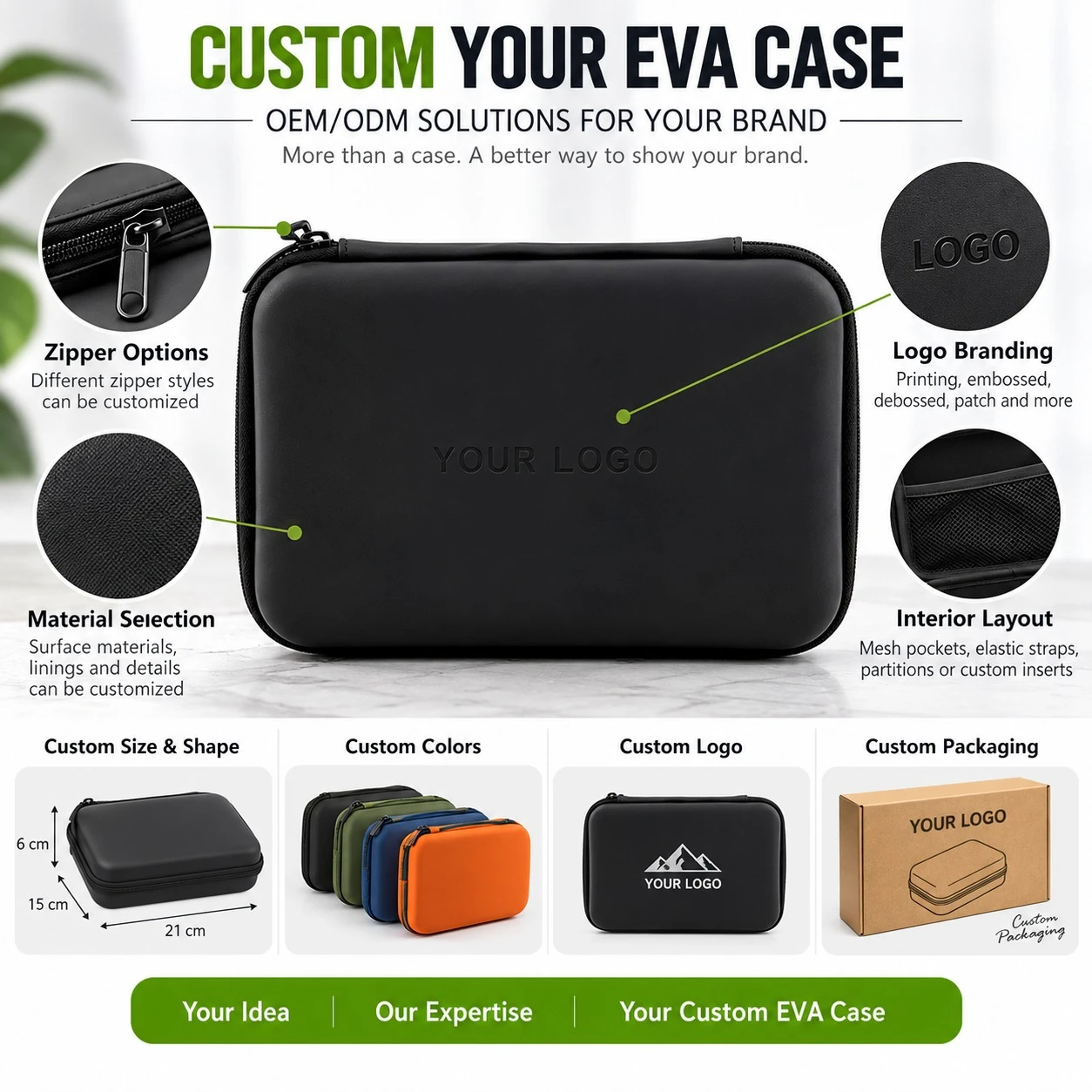 Custom EVA tool box with logo colors size interior layout and packaging options Custom EVA tool box with logo colors size interior layout and packaging options